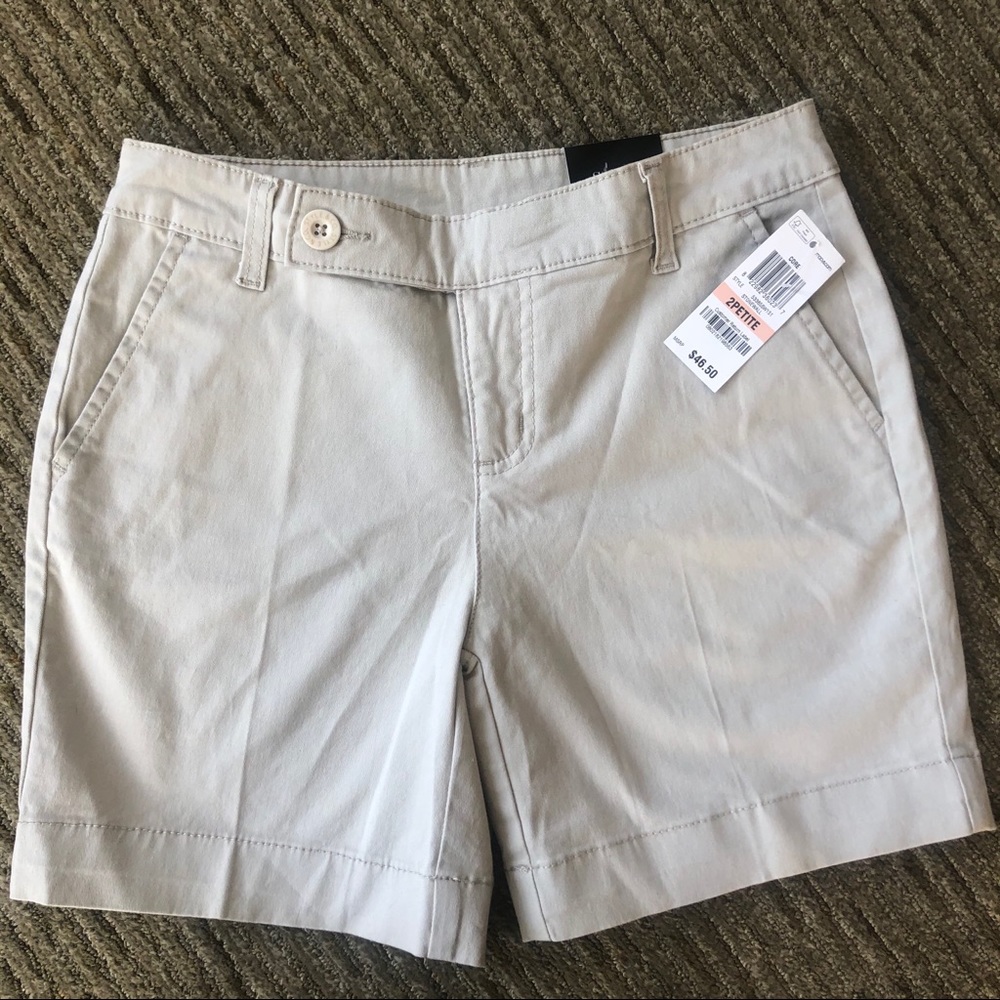 Style & Co Beige Mid Rise Tummy Control Shorts